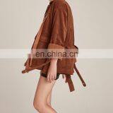 Hot Sale Fashion Women Corduroy Windbreaker Jacket Coat thumbnail-3