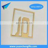 Promotional Gifs Customer Designs Logo Metal Gold Diamond Paper Clips thumbnail-5
