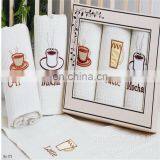 Gift box Thick Waffle embroidery Tea Towels Home Cloth Table Kitchen Towel