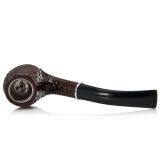 145mm Length Wooden Resin Short Tobacco Pipe With Small Brown Briar-imitation Head for Smoking thumbnail-3