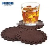 China new age products customized style glass cup insulation felt coaster