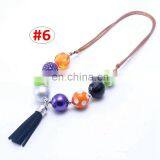 Halloween Children Necklace With Fringe Girl Sweet Candy Bubble Beads Necklace 6Styles thumbnail-3