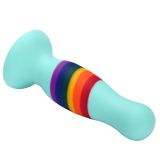 Sexy Toys  Anal Plug Set Medical Silicone Sensuality Anal Toys(Rainbow)