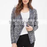 Ultra-textured Loop Knit Jacket With Two Welt Pockets