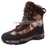 Men Suede Leather and Canvas Upper Camo Waterproof Hunting Boots thumbnail-2
