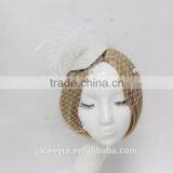 Wholesale New Design Bridal Veil Fascinator With Feather thumbnail-4