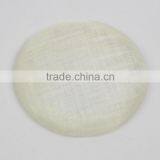 Ivory Sinamay Hat Fascinator Base Wholesale thumbnail-2