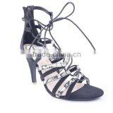 New Model Women Party Wear Wholesale Gladiator Back Zipper Strap Sandals 2016 thumbnail-2
