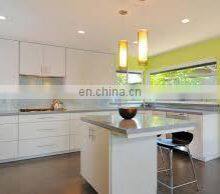 Handleless Design Lacquer Modern Style Kitchen Cabinet With Big Island For Cuisine thumbnail-5