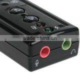 USB 2.0 Mic/Speaker 7.1 CH 3D Audio Sound Card Adapter