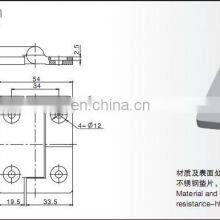 JL256 ZDC Matt Chrome Plated Torque Hinges With SS Spacer & Pin thumbnail-4