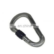 100mm/5.43inch Wholesale CE Certified Climbing Aluminum Carabiner Hook With Screw Gate thumbnail-4