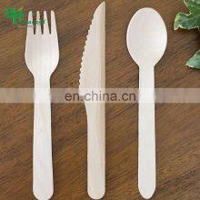 Yada Biodegradable Disposable Wooden Cutlery Flatware Sets Tableware Sets Wooden Spoon Fork Knife for Restaurant thumbnail-1
