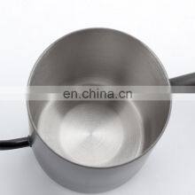 Amazon Hot Sale 600ml Stainless Steel Gooseneck Coffee Drip Kettle With Wood Handle, Black thumbnail-5