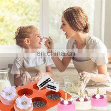 6 Cup Steamed Cake Mold Colorful DIY Dessert Western Baking Silicon Cake Mold Kitchen Baking Food Grade Silicone Cake Pan thumbnail-2