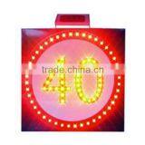 Direct Manufacture LED Traffic Speed Limit Warning Solar Sign Board thumbnail-4