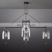 Custom Modern Luxury Creative Villa Living Room Chandelier Pendant Light Dining Room Bar Fulcrum Collection All Copper Glass Cha thumbnail-5