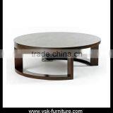 CT-108 Circle Shape Wood Coffe Table thumbnail-1