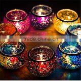 Crystal Votive Mosaic Candle Holder Glass Candlesticks Cheap
