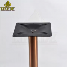 Hot Sale Luxury Round Plate Brushed Rose Gold Stainless Steel Table Base Premium Furniture Legs thumbnail-4