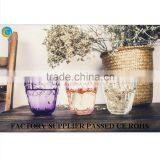 Europen Candelabra Glass Candle Holder Wedding Souvenir