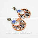 Boho Style Colorful Round Pendant Fashion Earrings 2016 thumbnail-3