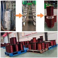 China Factory Direct Supply 0.20mm-5.0mm 200C Round Size Aluminium Enamelled Winding Wire AWG4-AWG32 Indonesia Pakistan thumbnail-4