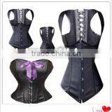Sexy Latex Rubber Waist Training Leather Corset thumbnail-1