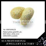SLS Jewelry Different Design Ring Jewelry in 925 Silver Yellow Gold Plated White Zircon Rings for Ladies thumbnail-2