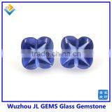 Faceted Loose Gemstones Glass Stone With Four Clovers Beads Glass Jewelry thumbnail-2