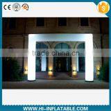Outdoor Cheap Wedding Event Supplies Inflatable Lighting White Entrance Arch for Sale thumbnail-1