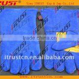 14" Welding Gloves With Blue Color