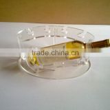 Without insert or edge wine glass clear acrylic tray