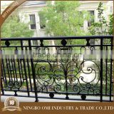Professional manufacture outdoor wrought iron stair railing models price of the meter