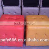 Genuine Leather Ottomans and Pouf