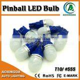 Super Bright Pinball 555 44 47 LED Lamps T10 BA9S 2SMD 5630 AC/DC 6.3V