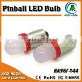 AC DC 6.3V Pinball Led Bulb BA9S #44 #47