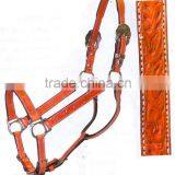 Hand Tooled Leather Halter thumbnail-1