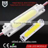 China waterproof led lighting 2watt DC12v LED white rgb led sign module cob with lens