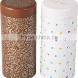 Round Shape Retro Grade Airtight Tea Tin Box