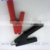 Jumper Wires Alligator Crocodile Roach Test Clip Plastic Handles Crocodile Clips 55mm Red Color I00145