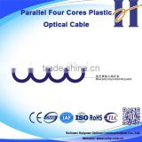 Parallel Four Cores Plastic fiber optic cable