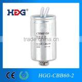 Lighting Capacitor CBB60 250V/450V 20uF in Different Capacity, Aluminium Body With Push in Terminal thumbnail-3