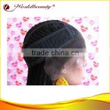 Wholesale stock 100% human hair open cap lace front wigs14" 1B straight