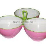 Pink Melamine Salad Bowl