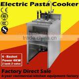 Guangzhou Pasta Cooker Factory Direct Sale Electric Freestanding 4 Baskets Pasta Cooker