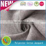 Cheap Fabric 100D Black White Yarn Jacquard Polyester Cotton Fabric Textile