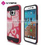 Beautiful Love Heart Pattern Design Brushed Texture pc Matte Phone Case for HTC M10 Phone Accessories Supplier's Choice thumbnail-5