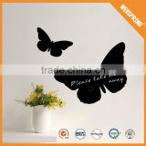 Famous reflective flying butterfly black board wall sticker