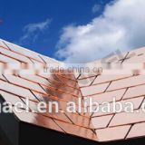 economic rectangle copper shingle/factory sale directly construction material